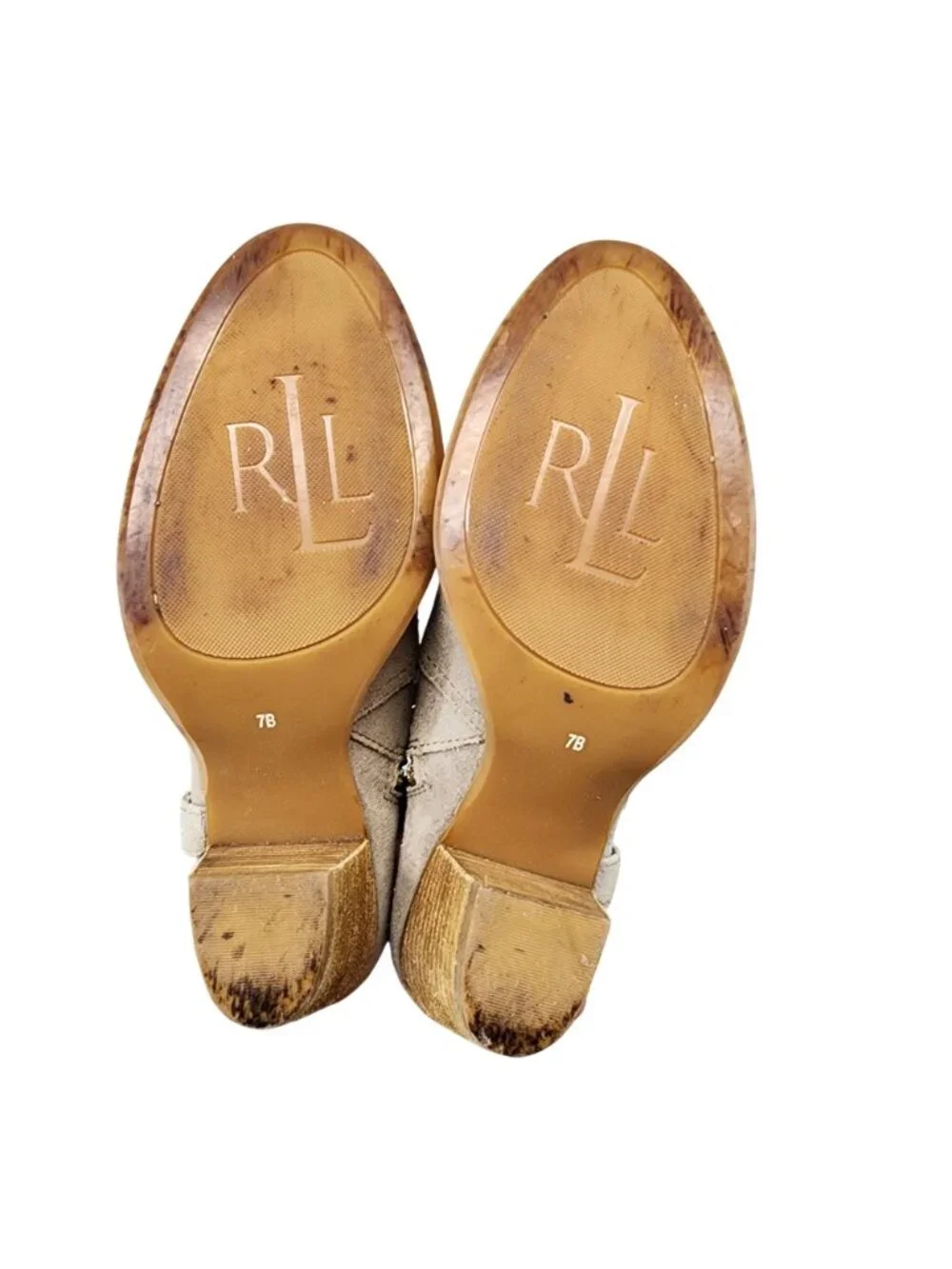 Lauren Ralph Lauren Shoes Womens Size 7 Tan Suede Boots *Read*